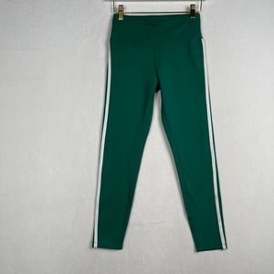 Marika Cycle House Legging‎ Evergreen Green Side Stripe Fitness Pants Small